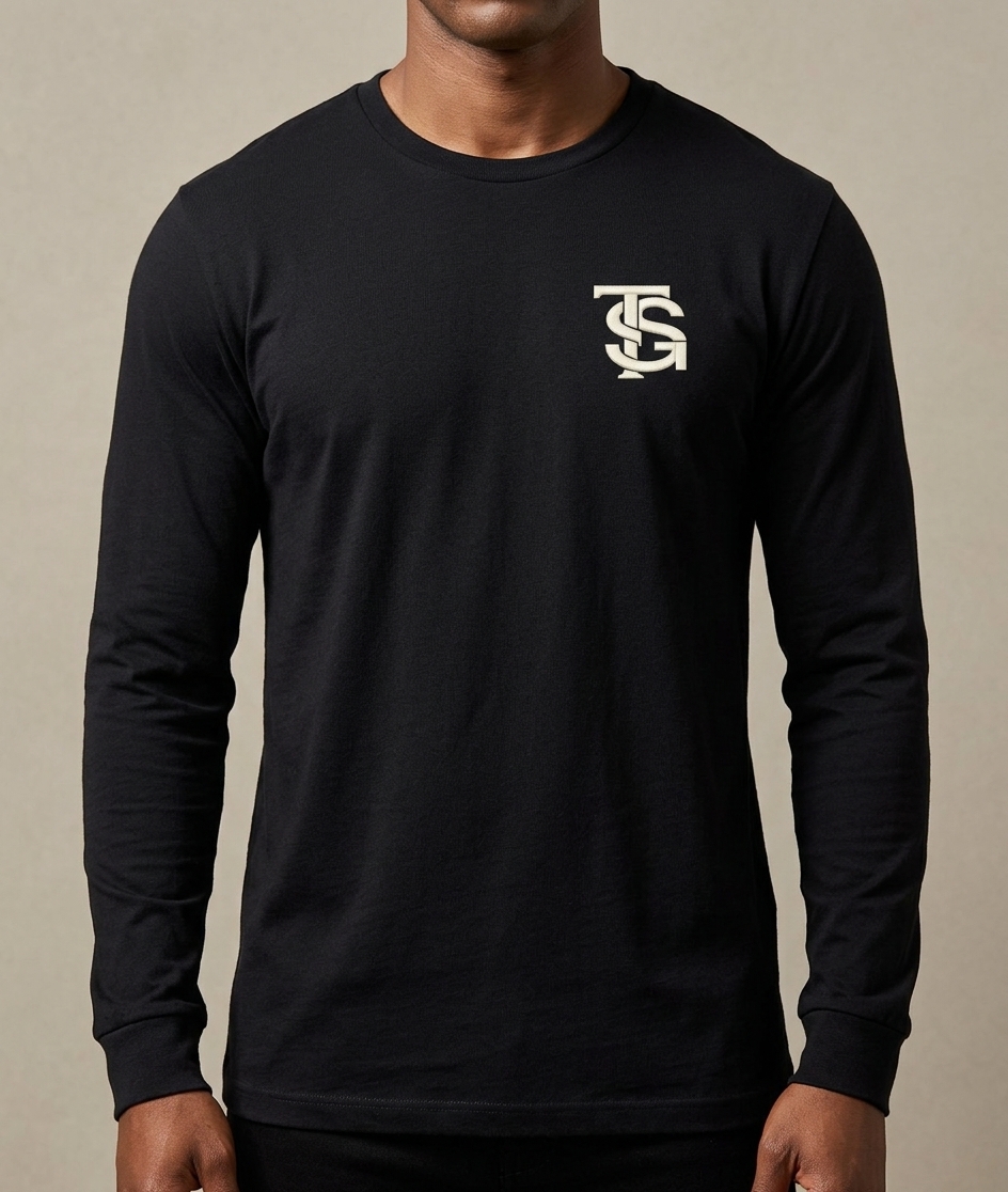 The Monogram Long Sleeve — Onyx